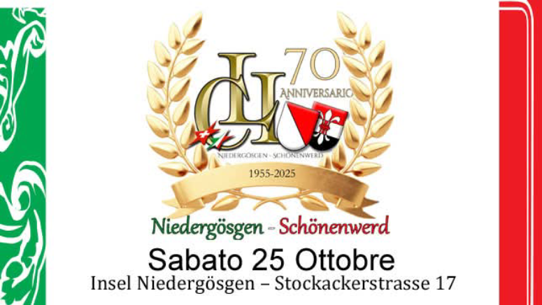 70° Anniversario della Colonia Italiana Niedergösgen–Schönenwerd