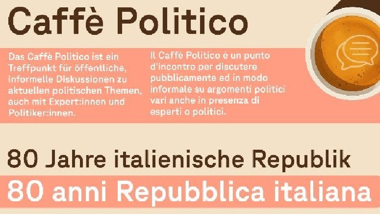 25 aprile 2026 – Caffè Politico a Lucerna: 80 anni della Repubblica Italiana