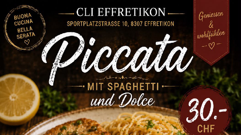 14 agosto 2026 – Piccata a Effretikon